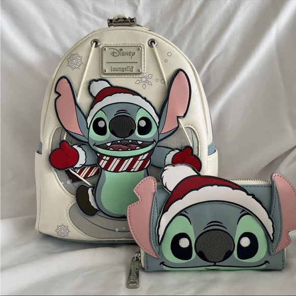 Loungefly Handbags - Disney Loungefly Stitch Backpack and Wallet Set